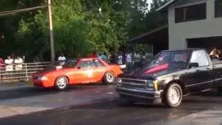 Joe buddy racing S10 vs stang