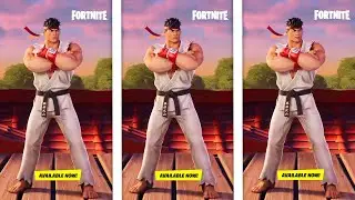 FORTNITE SHORYUKEN (RYU STREET FIGHTER) LEAKED EMOTE