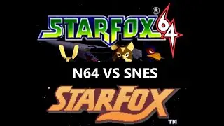 Star Fox - SNES vs N64 Version (Side-by-Side Comparison)