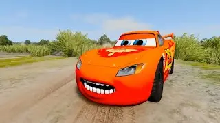 Mack Fire truck gigantic ZOMBIE VS McQueen and Mater, Apocalypse in BeamNG.drive-COFFIN DANCE