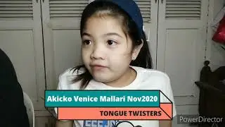 akicko venice (tongue twister) maryosep pati ako nabubulol!!! bwahaha!!!