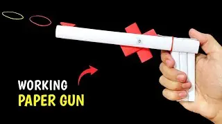 Paper Gun that Shoots Rubber Bands | How to make a Paper Gun 