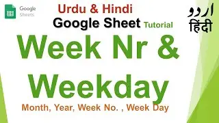 How to Find Week Number and Week Day in Google Sheet