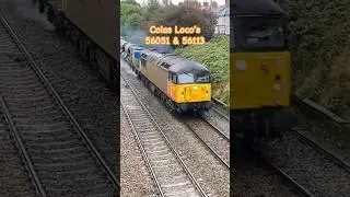 56051 & 56113  RHTT Duties on the North Wales Coast 🏴󠁧󠁢󠁷󠁬󠁳󠁿 #arthurgrowler #rhtt #colas