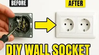 Installation of double sockets 