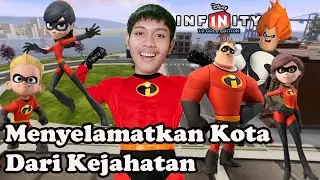 4 Superhero Berkeluarga Menyelamatkan Kota Dari Kejahatan Syndrome -Disney Infinity 1.0 Part 1