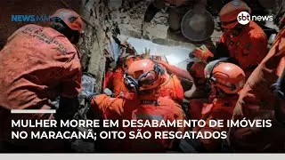 Mulher morre em desabamento de im&oacute;veis no Maracan&atilde;; oito pessoas foram resgatadas | #NewsManh&atilde;