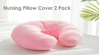 Biloban Nursing Pillow Cover for Boppy - 2 Pack, Ultra-soft Microfiber, Breathable & Skin-Friendly