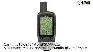 Garmin 010-02451-10 GPSMAP 65s Multi-Band/Multi-GNSS Hiking Handheld GPS Device