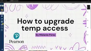 How to Update Pearson Temporary Access