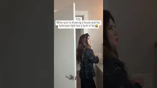Just another perfectly awkward moment from a home tour 😂