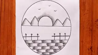 Pencil drawing | Easy circle drawing on paper | How to draw a circle |Drawing video