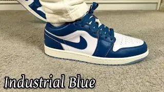 Обзор Air Jordan 1 Low Industrial Blue и пешие прогулки