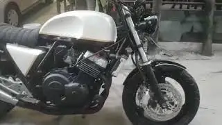 Honda CB 400 v-tech super four custum sclambler pasang speedometer koso
