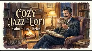 Cozy Jazz Lofi Night ☕ Relaxing Lofi Girl Style | Slow Jazz for Study, Work & Sleep
