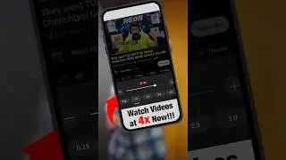 YouTube&rsquo;s HIDDEN 4X Speed Feature! 🔥 (MUST-TRY!) #tech