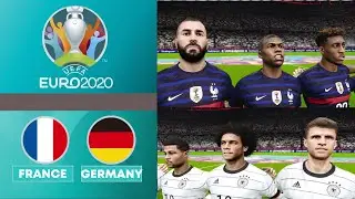France vs Germany | UEFA EURO 2020 | Group F Match 2 | Actual Squads | PES 2021 Simulation