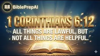 The Paradox of Freedom - 1 Corinthians 6:12