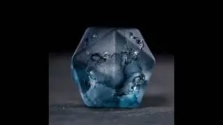 CrystalMaggie-Raised dark blue lightning glass dice set