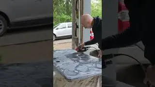 Lacquered Denim Table
