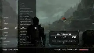 Skyrim Ring of Phynaster found fishing