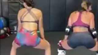 UFC pearl gonzalez and ilima lei macfarlane twerking