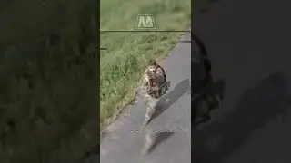 Russian Soldier Faces Ukrainian FPV Drone