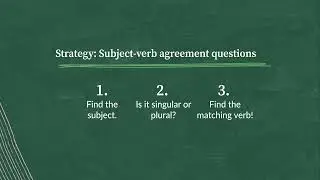 Subject verb agreement v3