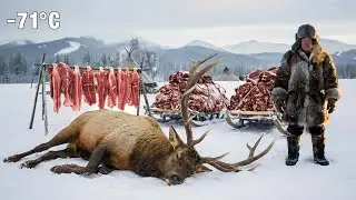 4800kg Elk Pursuit in &minus;71&deg;C Yakutia | Feeding a Starving Mountain Community | Nomad Survival Battle