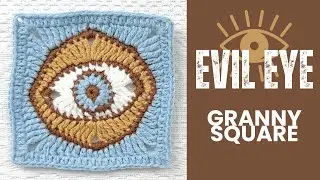 Evil Eye Granny Square - Free Pattern