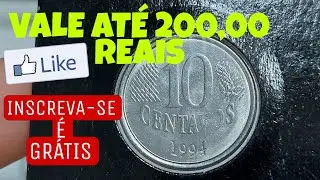 Moedas raras do Real 10 centavos 1994