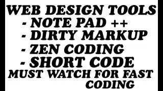 Web design helping tips and tricks for fast coding
