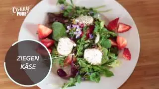 Wildkr&auml;utersalat mit Ziegenk&auml;se - das Rezept in 77 Sekunden