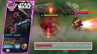 GLOBAL ARGUS TEACHES OVERCONFIDENT JAWHEAD A LESSON!! MYTHICAL HONOR SOLO RANKED GAMEPLAY