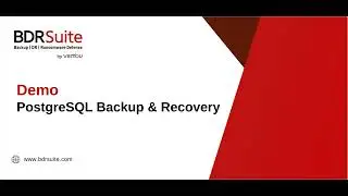 Backup e recupera  o do PostgreSQL   BDRSuite