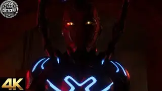 [4K UHD] Blue Beetle VS. Soldiers Fight CUTSCENE | Blue Beetle (2023)