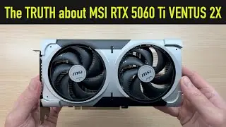 Noisy or Quiet? MSI VENTUS 2X RTX 5060 Ti 16GB Review