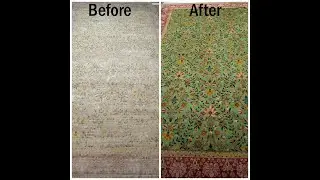 Old & Damaged Persian Wool Carpet Restoration Work By Hand & Expert Artisans In Guidance Of MF.HASAN