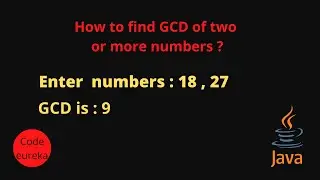 find gcd of two numbers in java | java program to find hcf of two numbers | malayalam | Code eureka
