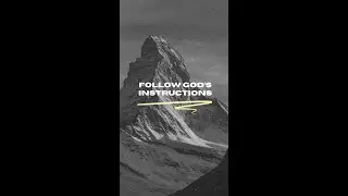 Follow God's Instructions