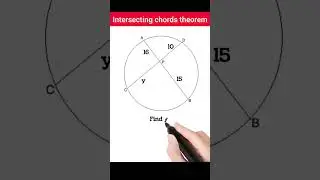Intersecting chords theorem | Circle #geometry #circle