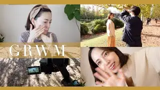 【撮影前GRWM】艶肌に見えるスキンケアとベースメイク熱弁してたらバタバタvlog