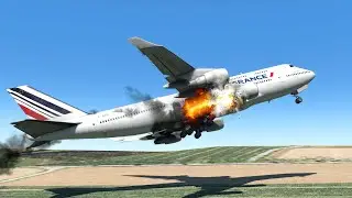 🔴LIVE Air France Boeing 747 Pilot&rsquo;s Worst Emergency | X-PLANE 11