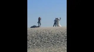 Moving dunes near Baltic Sea in Leba