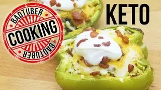 Keto Recipes -- Cauliflower Stuffed Pepper -- Low Carb