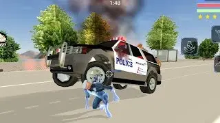 Energy Joe - (Joe Take a car on the shoulder) - Police Fight with Laser & electric power || HD