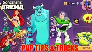 REAL TIME PVP TOP TIPS & TRICKS - Disney Sorcerer's Arena - Gameplay & Walkthrough iOS/Android