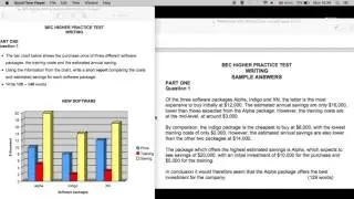 Walkthrough BEC Writing Exam Tips Part 1 Graph