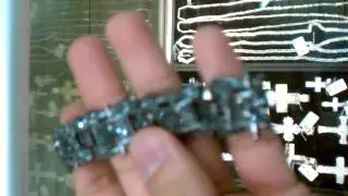 Black lab made bracelet icey $120