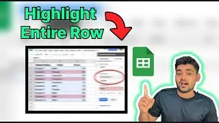 📌Highlight Entire Row in Google Sheets | Conditional Formatting Trick in Hindi